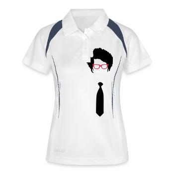 Moss IT-Crowd - Polo respirant Femme - blanc/marine - Devant