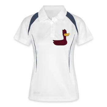 Funny Duck - Polo respirant Femme - blanc/marine - Devant