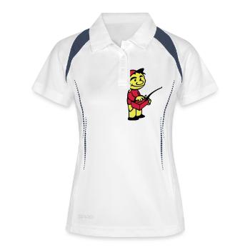 modell Kind mit Modellfunksteuerung - Frauen Polo atmungsaktiv - Weiß/Navy - Vorne