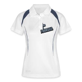 be kind to yourself - Women's Polo breathable - white/navy - Front