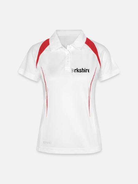 yorkshire - Women's Polo breathable - white/navy