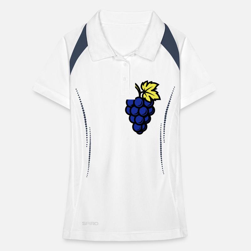 Grapes Grapes Fruit Women's Polo breathable