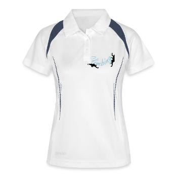 Climbing - Frauen Polo atmungsaktiv - Weiß/Navy - Vorne