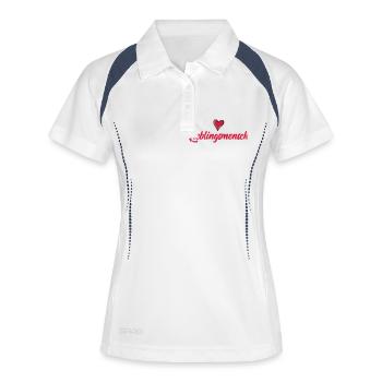 Personne préférée - Polo respirant Femme - blanc/marine - Devant