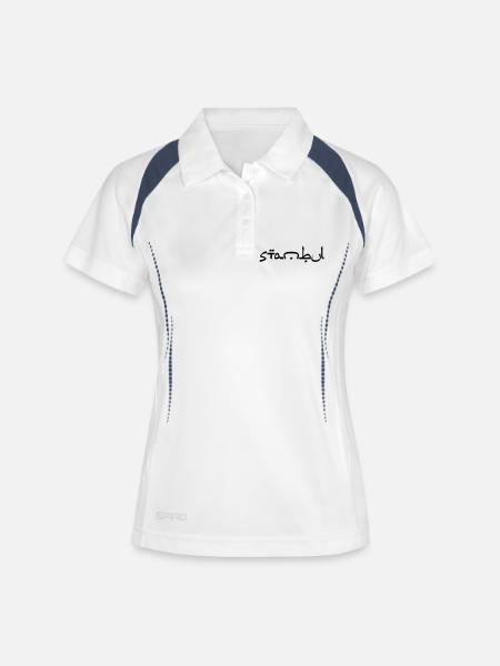 istanbul - Women's Polo breathable - white/navy