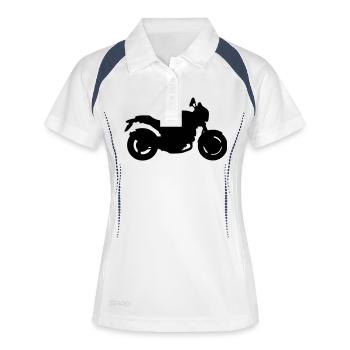  Monster - Polo respirant Femme - blanc/marine - Devant