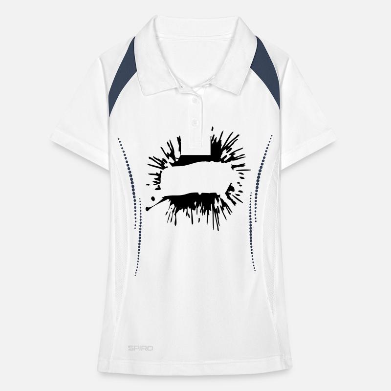 Insert text blobs Women's Polo breathable