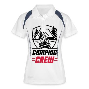 Camping Crew - Women's Polo breathable - white/navy - Front