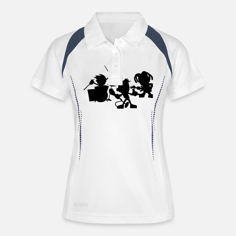 Band - Women's Polo breathable - white/navy