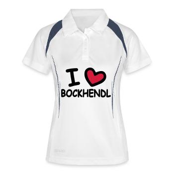 J’adore Bockhendl Backhendl - Polo respirant Femme - blanc/marine - Devant