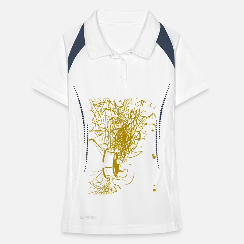 Conception abstraite Polo respirant Femme