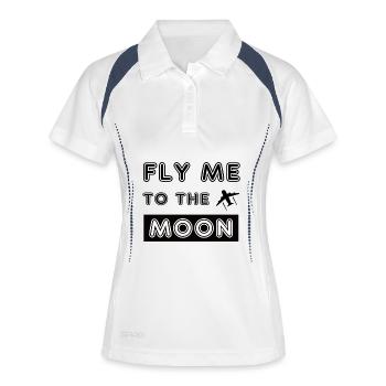 Pilot - Frauen Polo atmungsaktiv - Weiß/Navy - Vorne