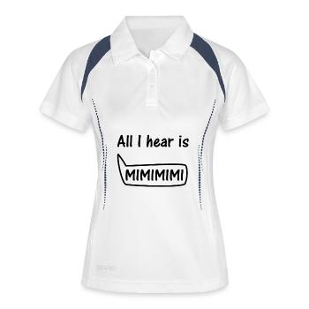 funny - Women's Polo breathable - white/navy - Front