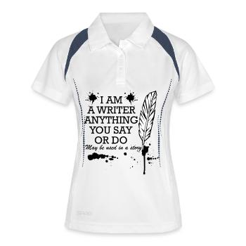 Feather of Shadows - Women's Polo breathable - white/navy - Front