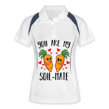 Cuddly Carrot Love Duo - Women's Polo breathable - white/navy - Front