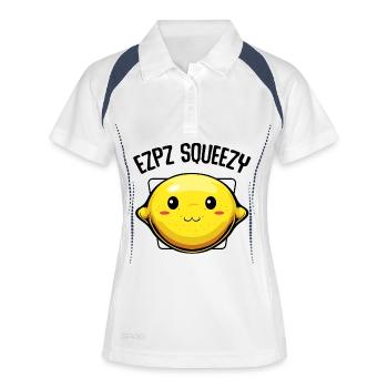 Sweet lemon smile - Women's Polo breathable - white/navy - Front
