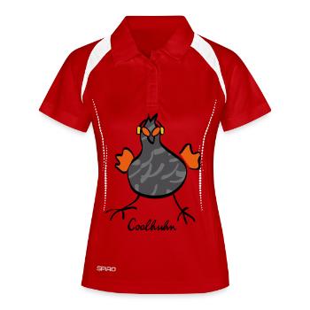 02 Cool Chicken 34 - Women's Polo breathable - white/navy - Front