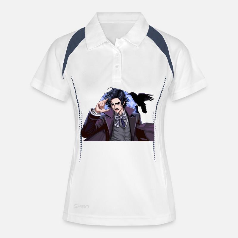 Night magician in the moonlight - Women's Polo breathable - white/navy