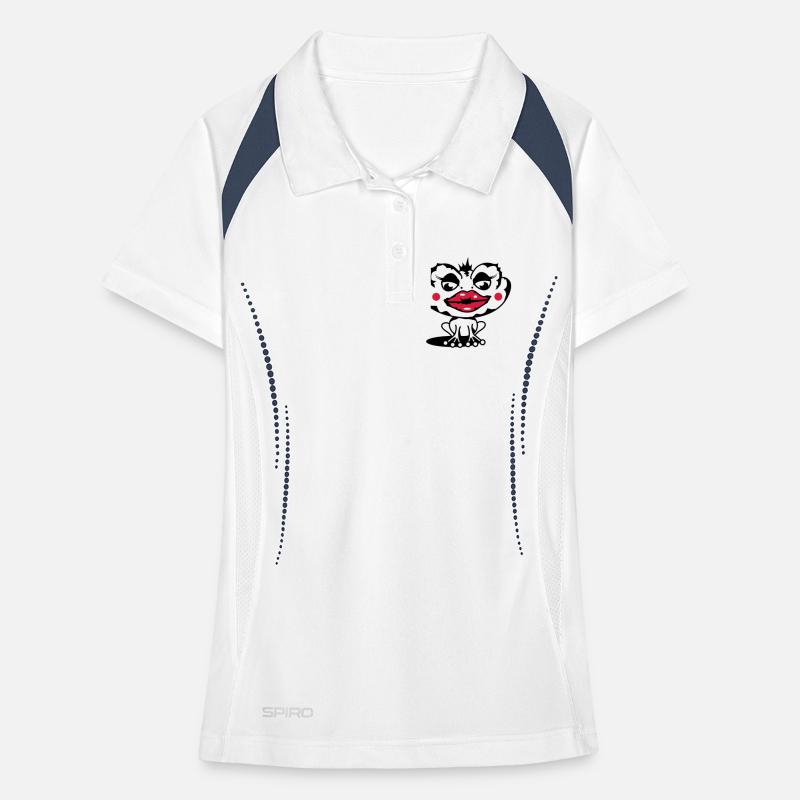 A toad with a thick lip Women's Polo breathable