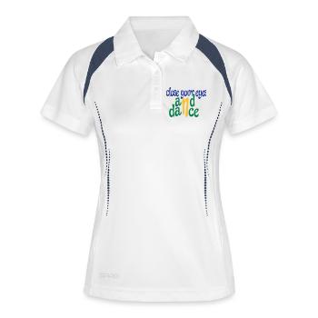Funny gifts for dancers - Women's Polo breathable - white/navy - Front