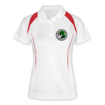 Motorcycle Maniac - Women's Polo breathable - white/navy - Front