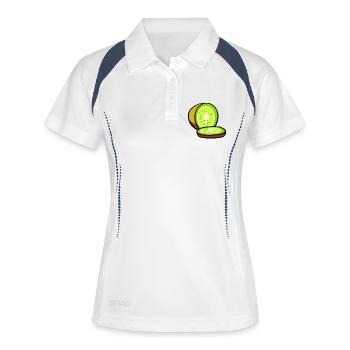 kiwi - Women's Polo breathable - white/navy - Front