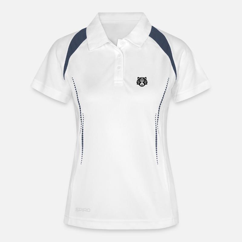 tiger - Women's Polo breathable - white/navy