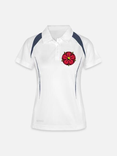 Lippy rose - Women's Polo breathable - white/navy