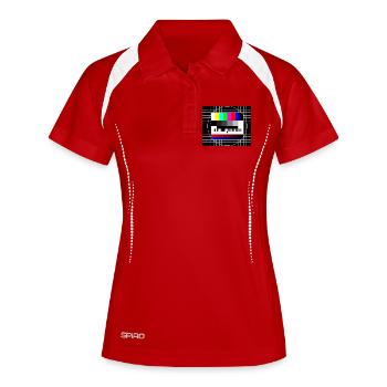 Image de test - Polo respirant Femme - blanc/marine - Devant