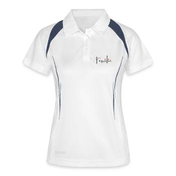 Family heart love decoration gift - Women's Polo breathable - white/navy - Front