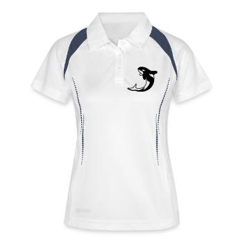 Orca - Killerwal - Polo respirant Femme - blanc/marine - Devant