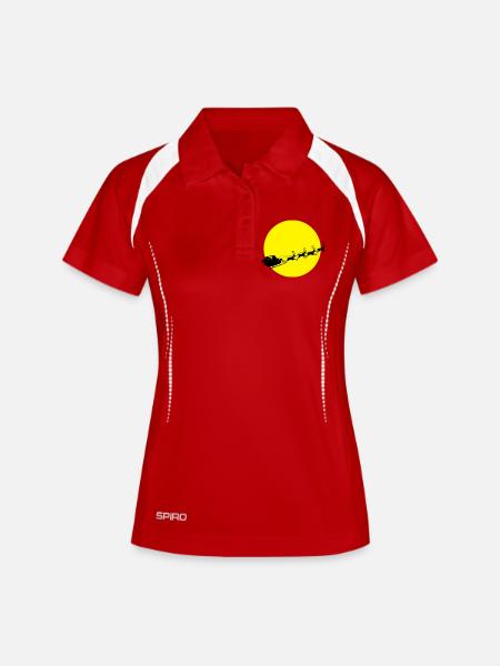 Santa in a Full Moon - Women's Polo breathable - white/navy