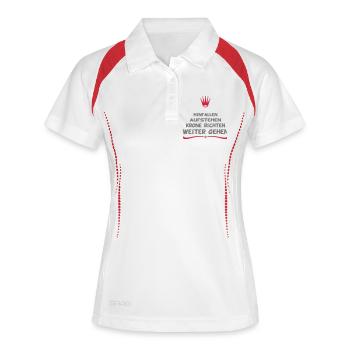 funny - Women's Polo breathable - white/navy - Front