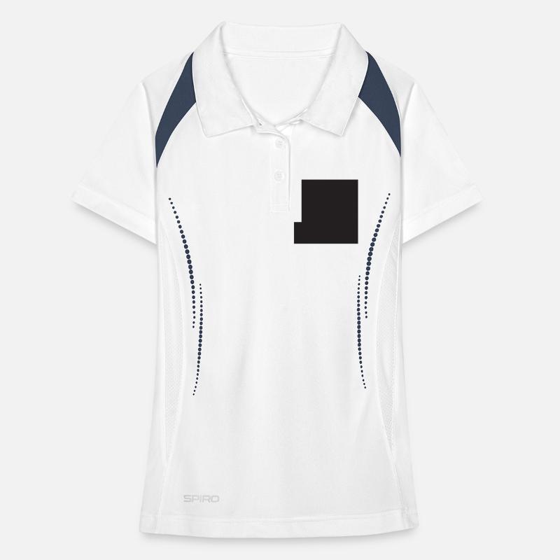 Square monochrome Viereck square Women's Polo breathable