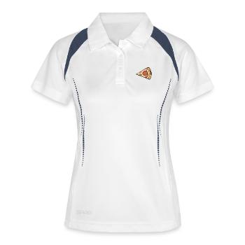 Partnerlook Partner Familie Duo Zwillinge Freunde - Frauen Polo atmungsaktiv - Weiß/Navy - Vorne