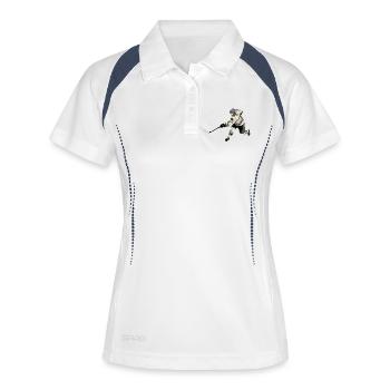 ice Hockey - Women's Polo breathable - white/navy - Front