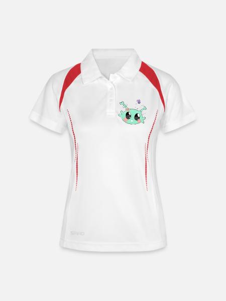 Alien heureux - Alien heureux - Polo respirant Femme - blanc/marine