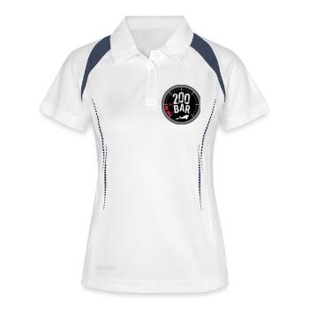 200bar - Polo respirant Femme - blanc/marine - Devant