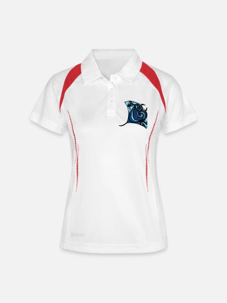 Colorful rays - Women's Polo breathable - white/navy