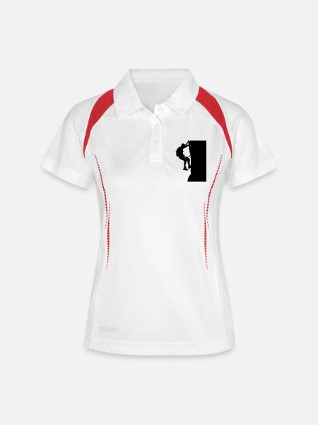 Via Ferrata Walker Silhouette Black - Women's Polo breathable - white/navy