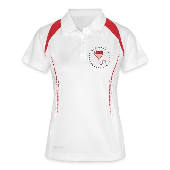 doctor - Women's Polo breathable - white/navy - Front