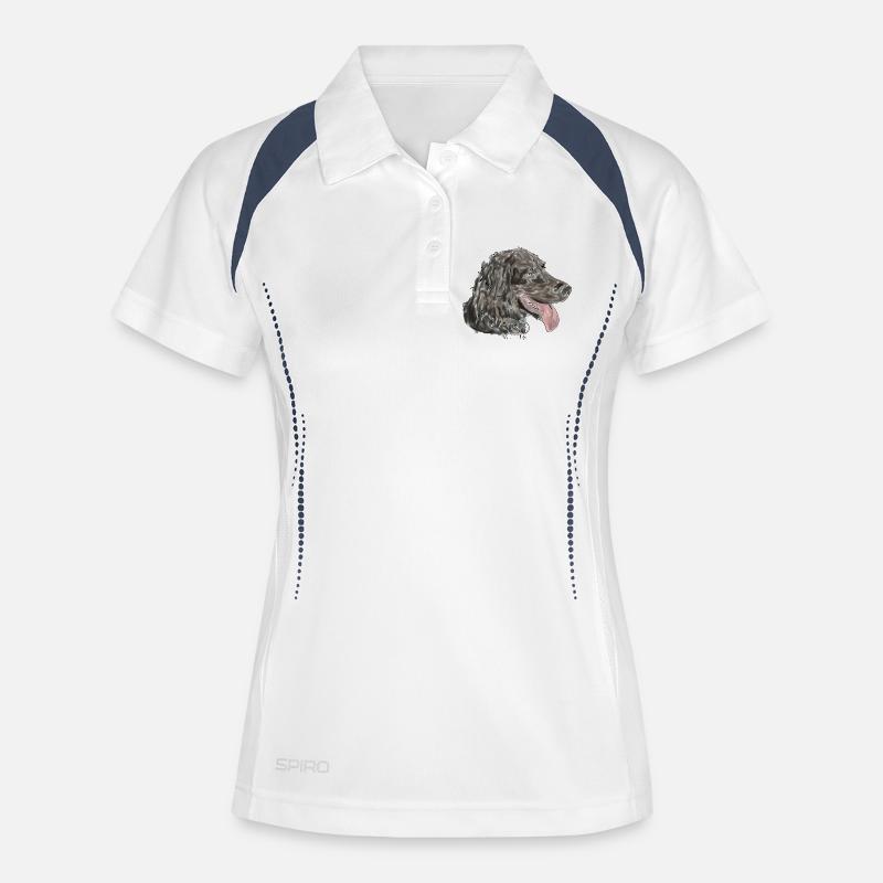 Quaildog - Women's Polo breathable - white/navy