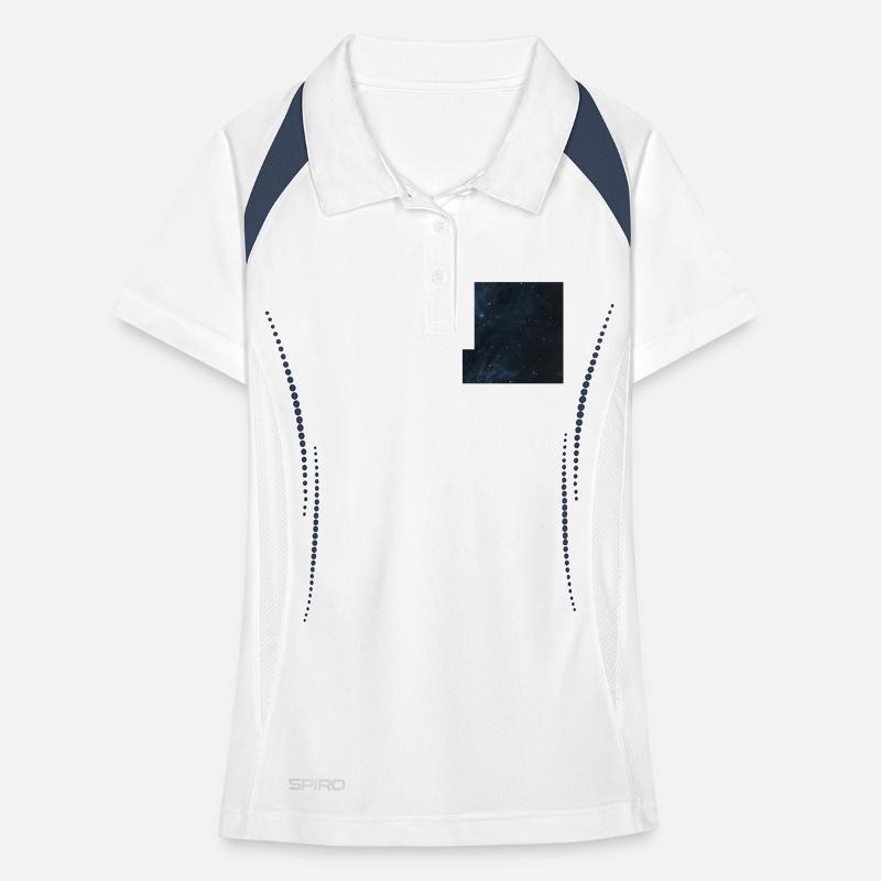 Starry sky pattern Women's Polo breathable