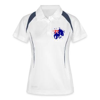 australie Pepigo - Polo respirant Femme - blanc/marine - Devant