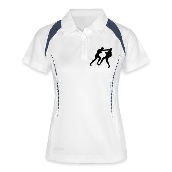 Boxing boxing - Women's Polo breathable - white/navy - Front