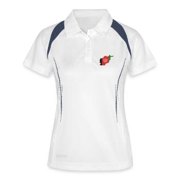 Afghan flag map design - Women's Polo breathable - white/navy - Front