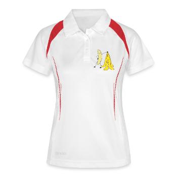 Funny banana pictures - Women's Polo breathable - white/navy - Front