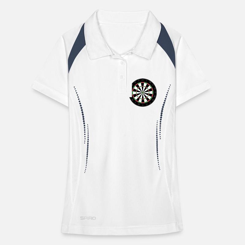 Jeu de fléchettes, fléchettes, fléchettes, fléchettes, fléchettes # Polo respirant Femme
