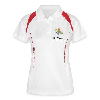 dance - Women's Polo breathable - white/navy - Front