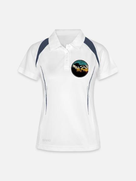Diving scuba - Women's Polo breathable - white/navy